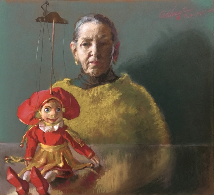 Judith Carducci pastel portrait painting