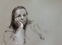 Judith Carducci pastel and charcoalportrait drawings