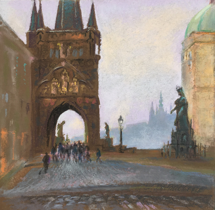 judith carducci pastel landscape/cityscape prague