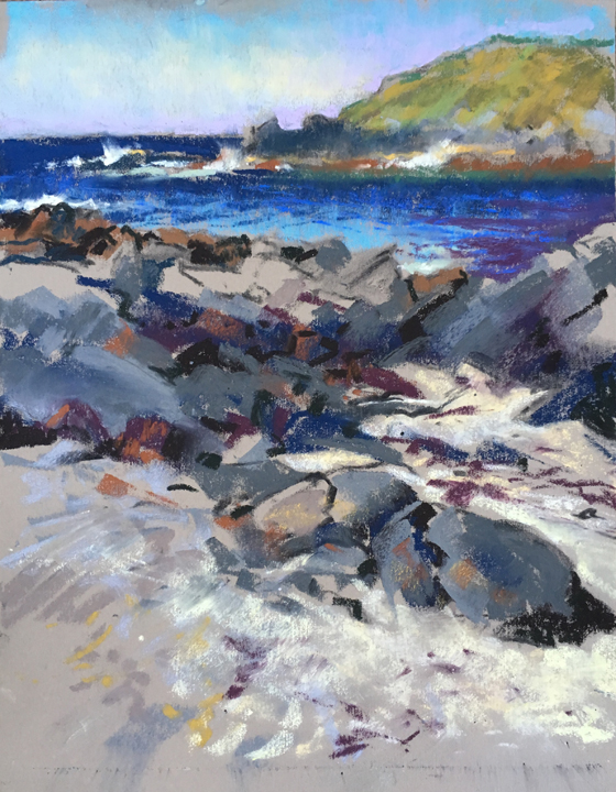 Judith Carducci pastel landscapes Monhegan Island