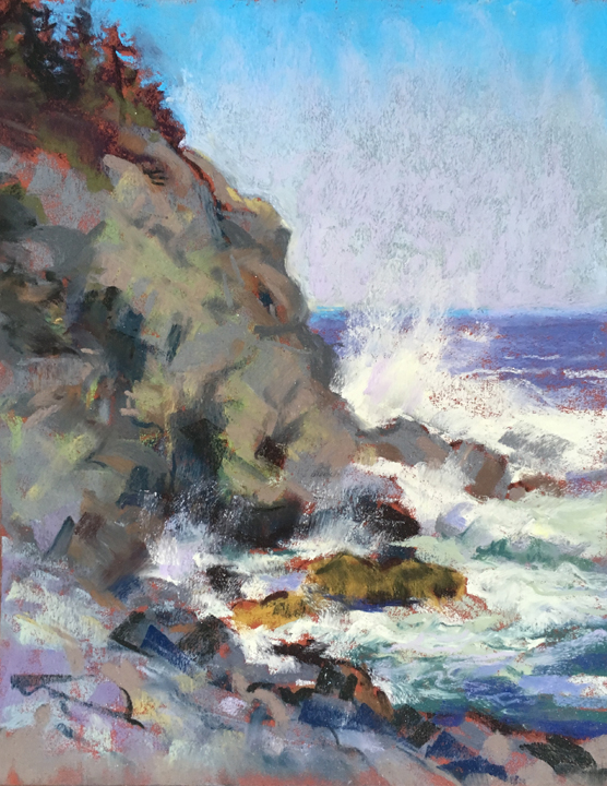 Judith Carducci pastel landscapes Monhegan Island