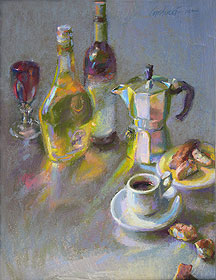 Judith Carducci pastel still-life painting